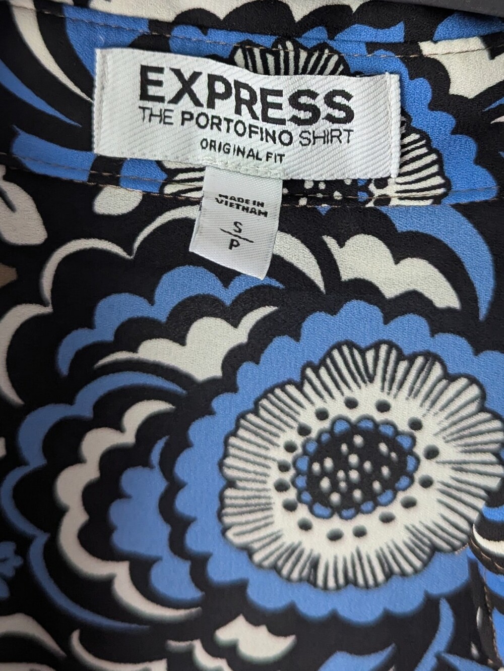 Express Portofino Floral Print Blouse Office Siren Corporate Chic Size Small - Picture 4 of 8